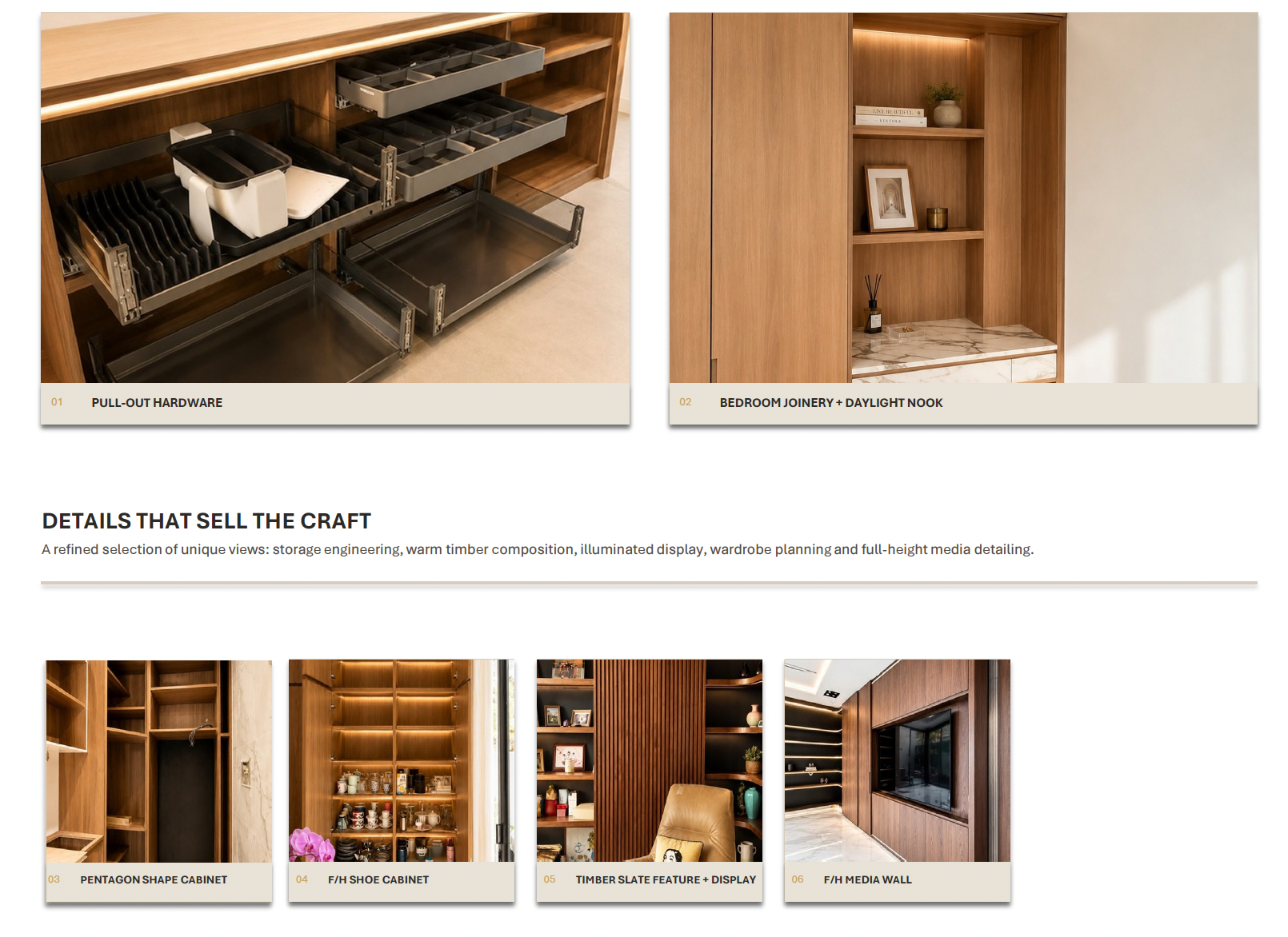 The craft, up close — completed project by Wardrobe SG